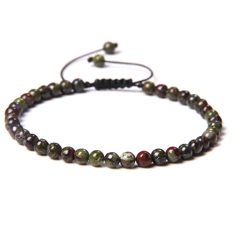 Dragon Bloodstone Bracelet on Adjustable Rope 4mm