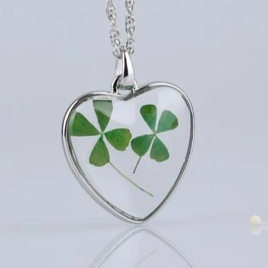 Genuine Four Leaf Clover Necklace