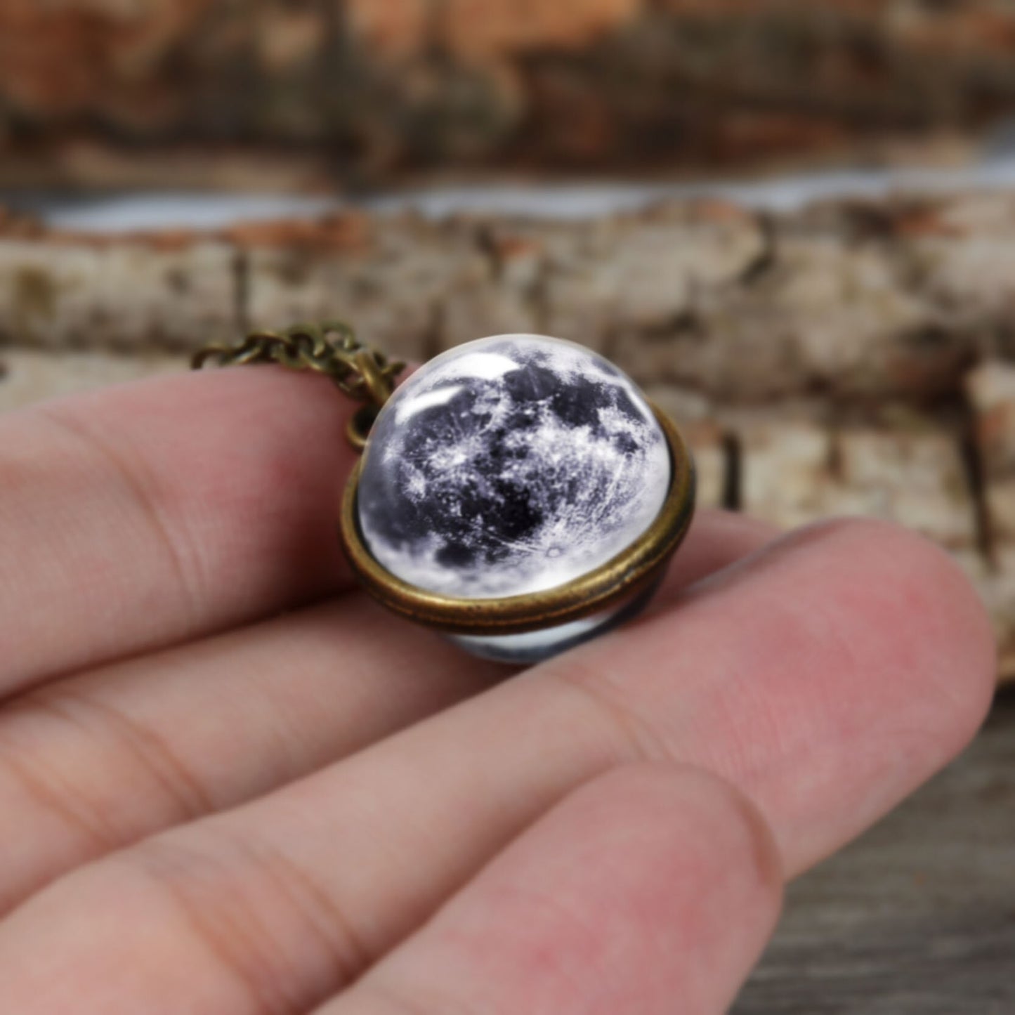 Miniature Moon Necklace