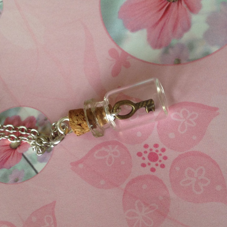 Miniature Key to My Heart Necklace