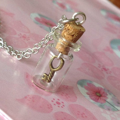 Miniature Key to My Heart Necklace