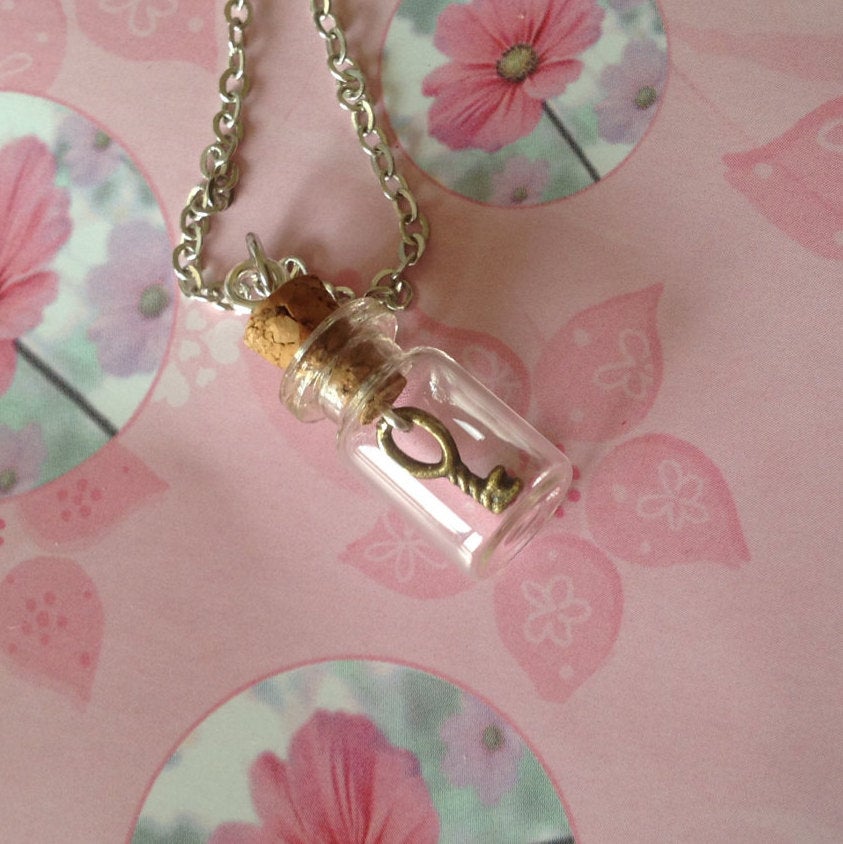 Miniature Key to My Heart Necklace