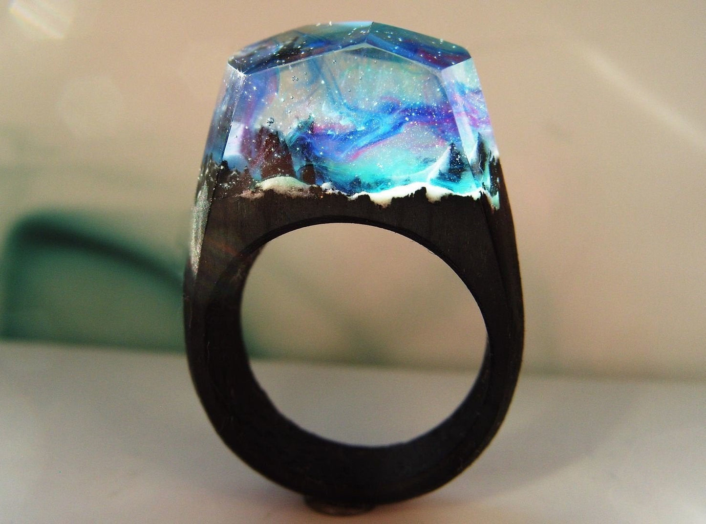 Northern Lights Secret World Ring