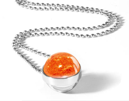 3D Planet Jupiter Solar System Necklace