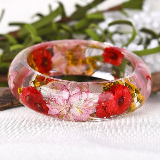 Bracelet à fleurs bouquet vif