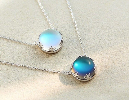 Sterling Silver Aurora Borealis Necklace