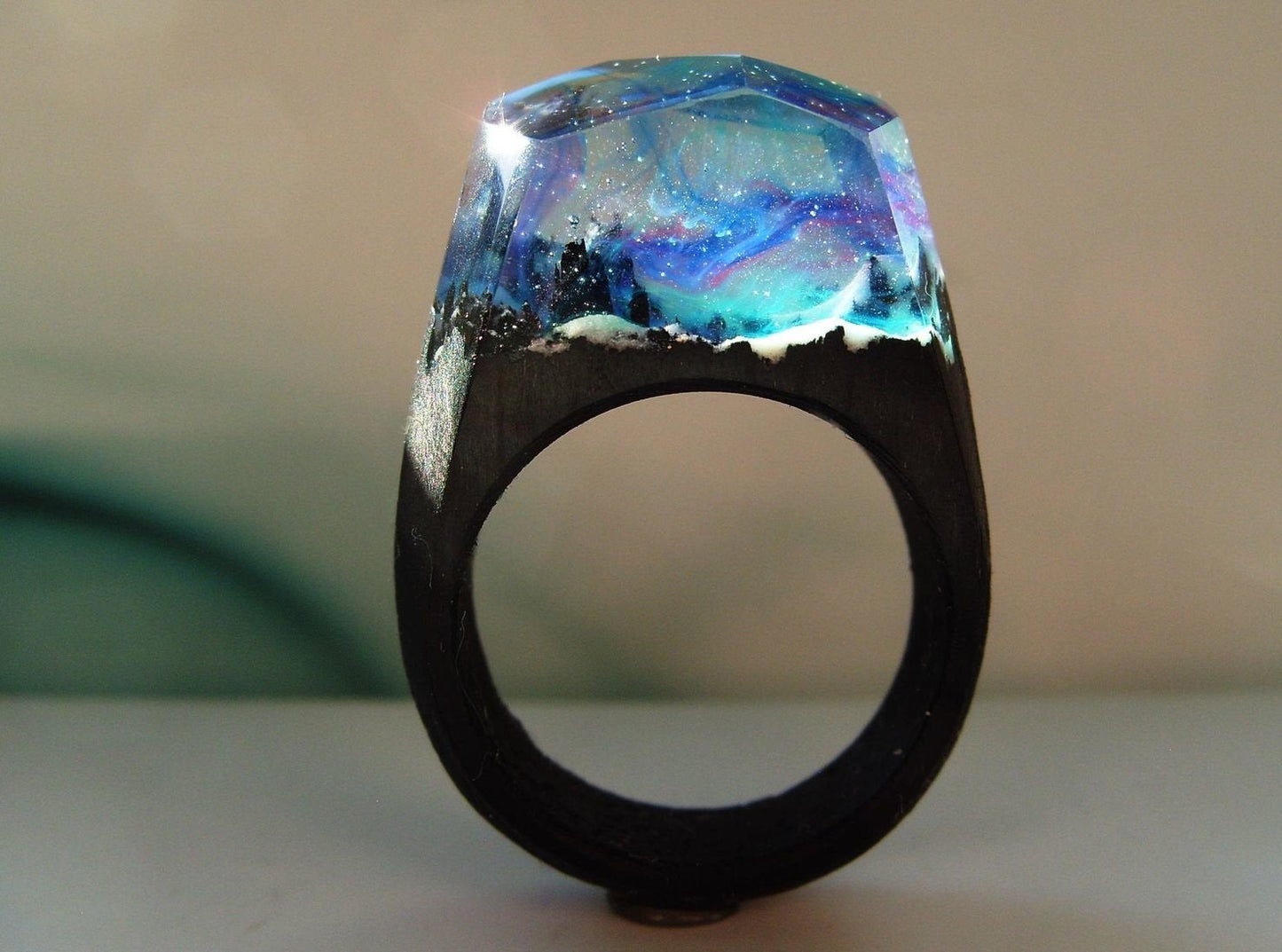 Northern Lights Secret World Ring