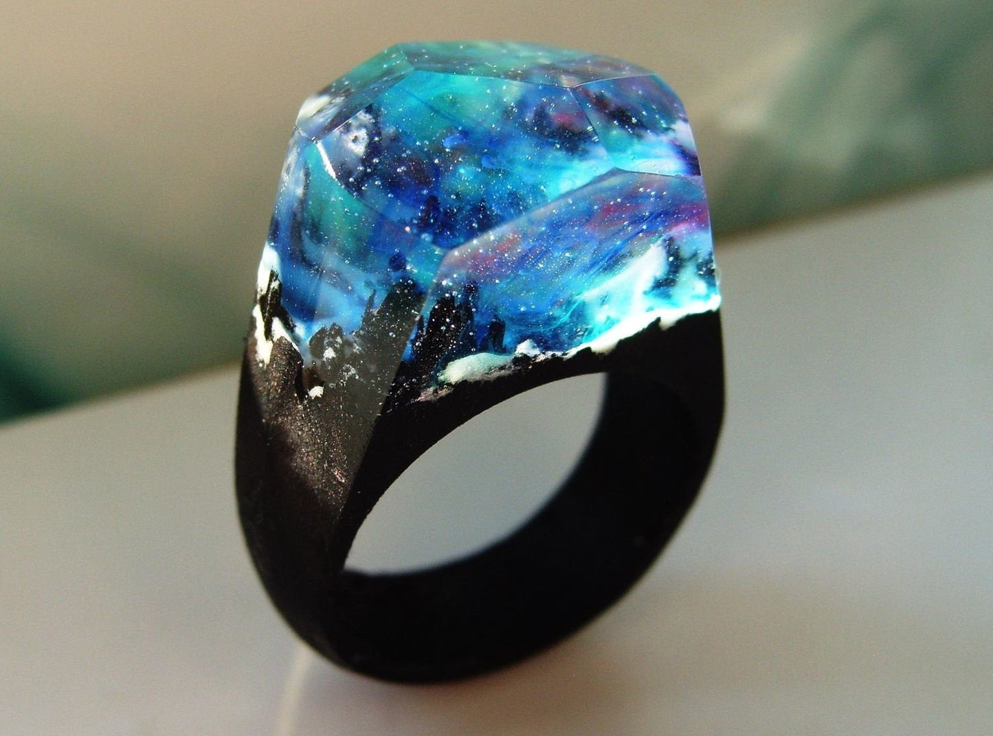 Northern Lights Secret World Ring