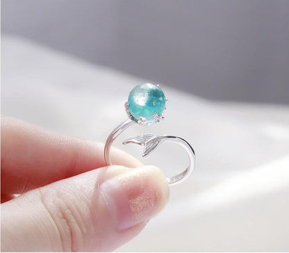 Silver Mermaid Color Shifting Ring