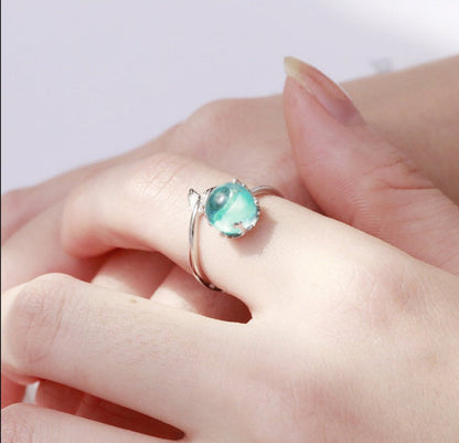 Silver Mermaid Color Shifting Ring