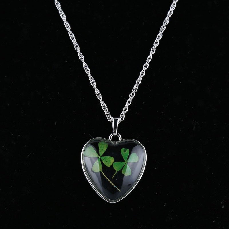 Genuine Four Leaf Clover Necklace