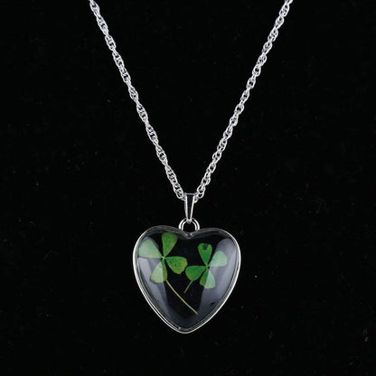 Genuine Four Leaf Clover Necklace