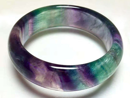 Bracelet de pierres précieuses de fluorite arc-en-ciel