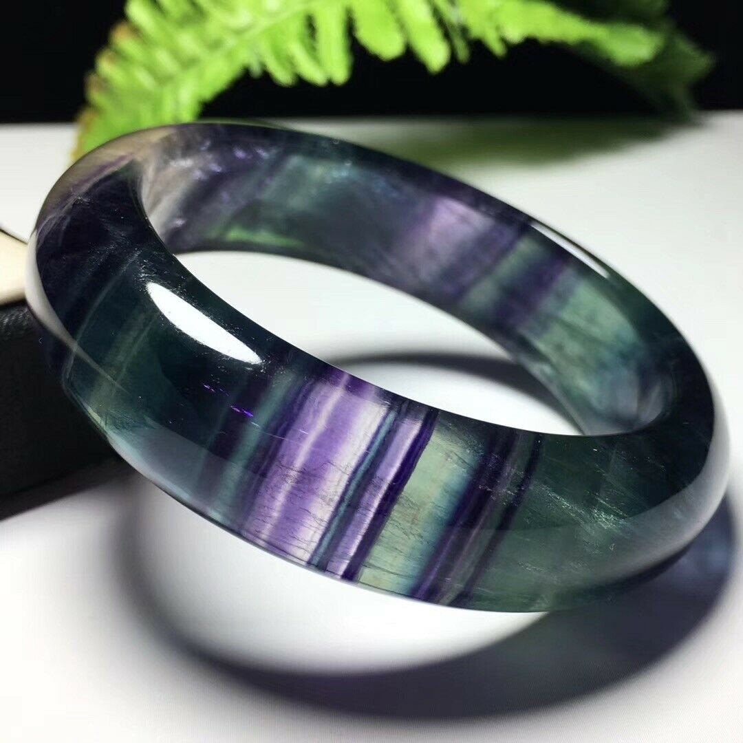 Bracelet de pierres précieuses de fluorite arc-en-ciel