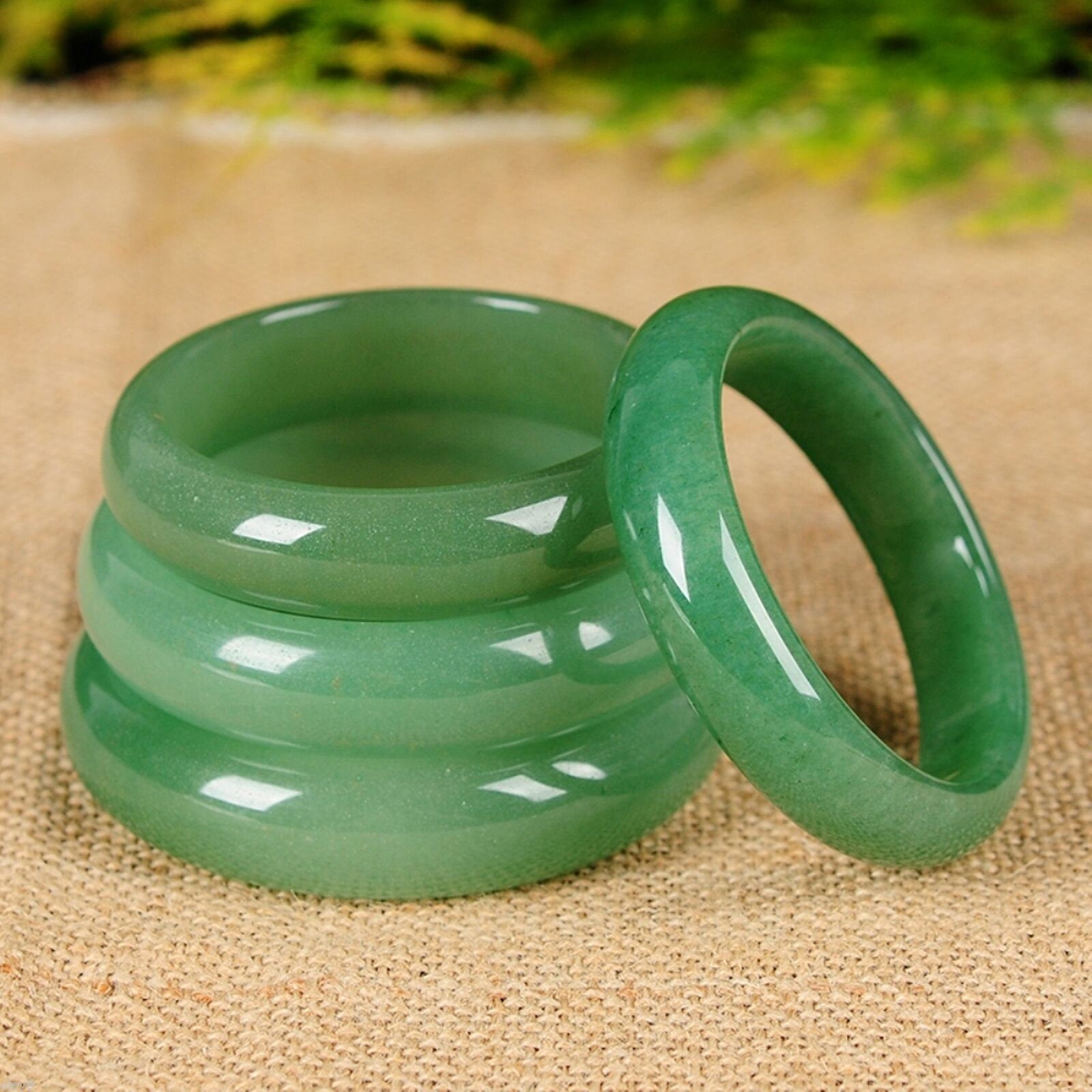 Green Aventurine Crystal Bangle