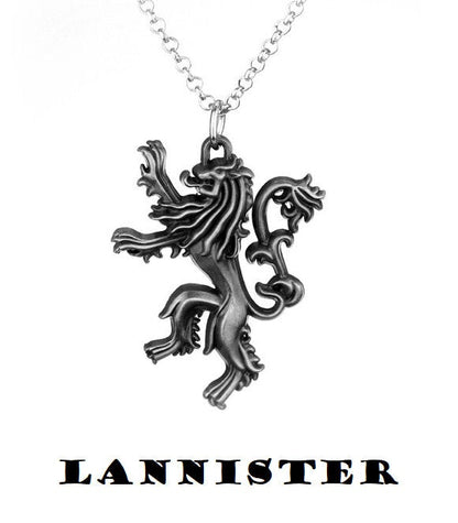 Silberne Halsketten aus der Game of Thrones House Collection