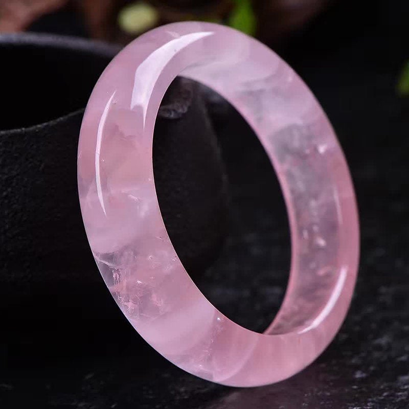 Bracelet en cristal de quartz rose rose