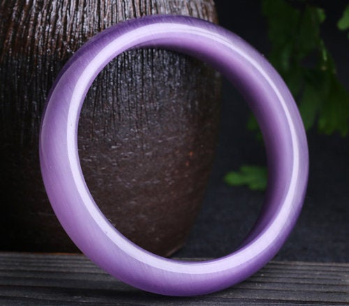 Flashy Purple Cats Eye Bangle