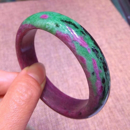 Ruby Zoisite Crystal Bangle