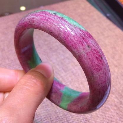 Ruby Zoisite Crystal Bangle