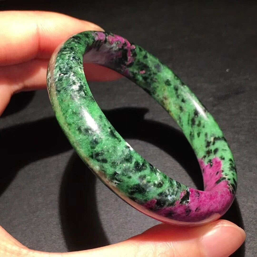 Ruby Zoisite Crystal Bangle