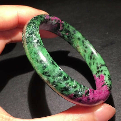 Ruby Zoisite Crystal Bangle