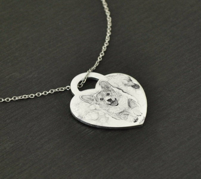 Collier photo commémoratif gravé sur mesure pour animaux de compagnie