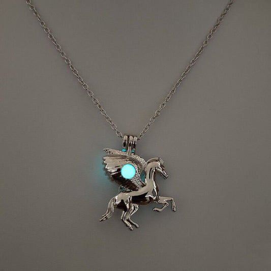 Pegasus Glow in the Dark Halskette