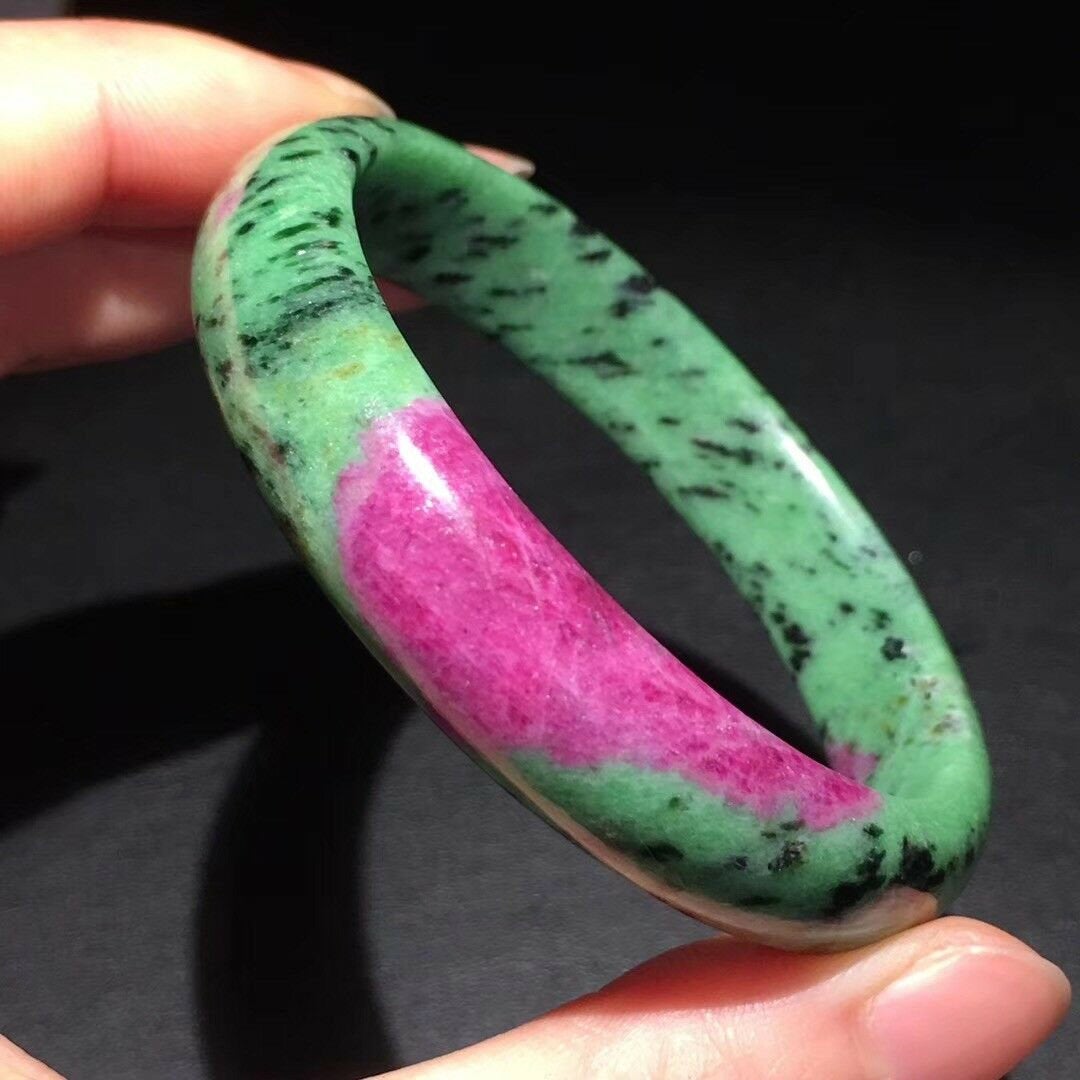 Ruby Zoisite Crystal Bangle