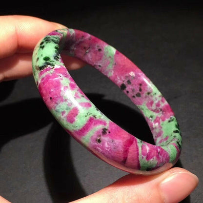 Ruby Zoisite Crystal Bangle