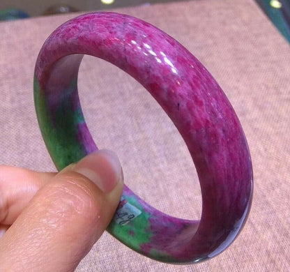 Ruby Zoisite Crystal Bangle