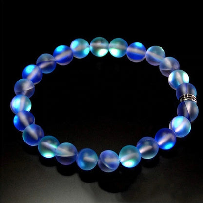 Bracelet en verre sirène irisé