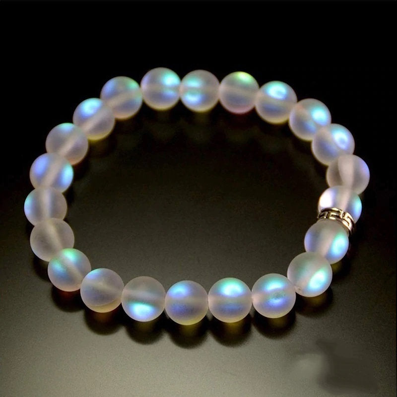 Iridescent Mermaid Glass Bracelet