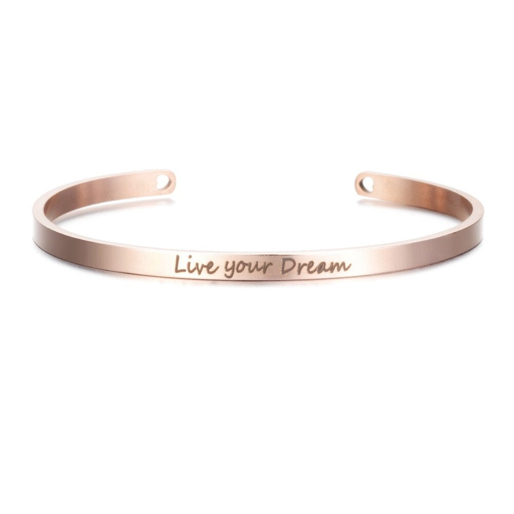 Personalized Custom Engraved Cuff Bracelet