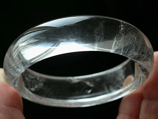 Clear Quartz Crystal Bangle