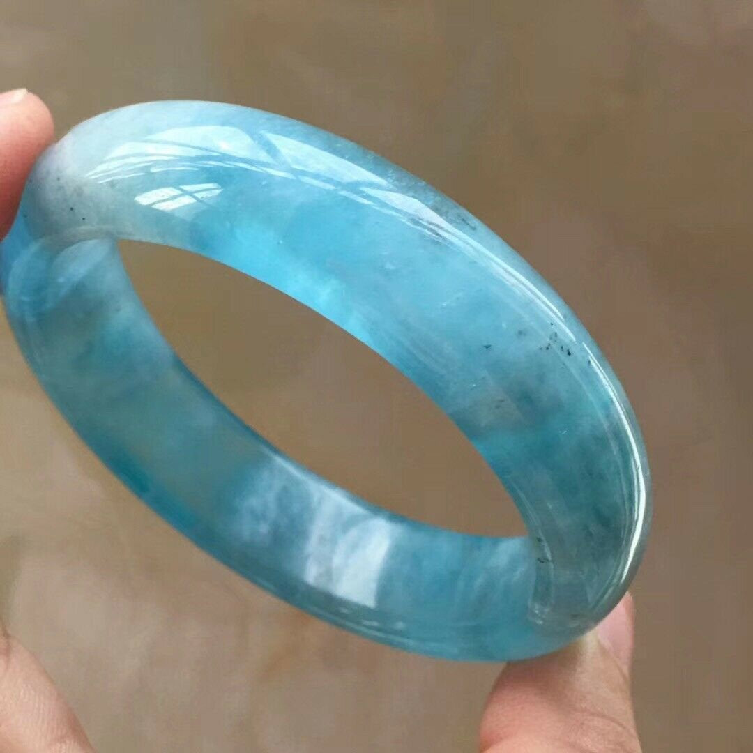 Blue Aquamarine Gemstone Bangle