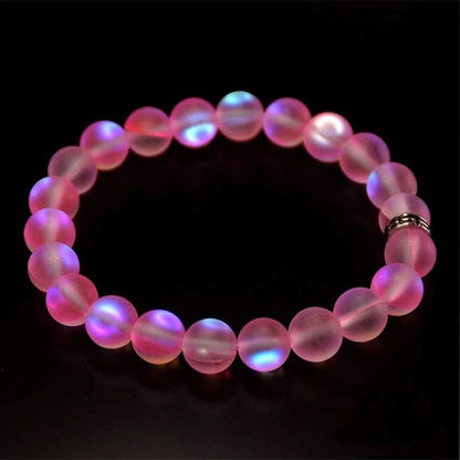 Bracelet en verre sirène irisé