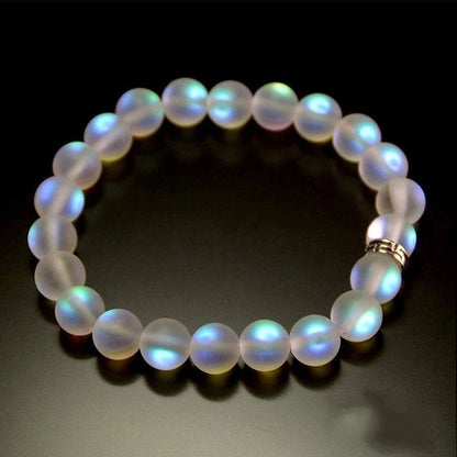 Bracelet en verre sirène irisé