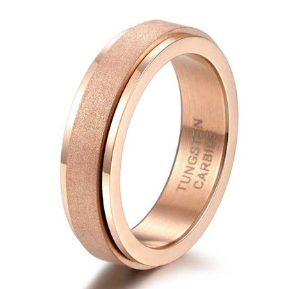 Bague Fidget en or rose pour l’anxiété