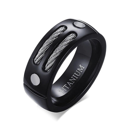 Titanium Steel Cables Ring Unique Wedding Rings Titanium Wedding Band Mens Titanium Ring Architectural Ring Engineer Ring Gifts for Engineer