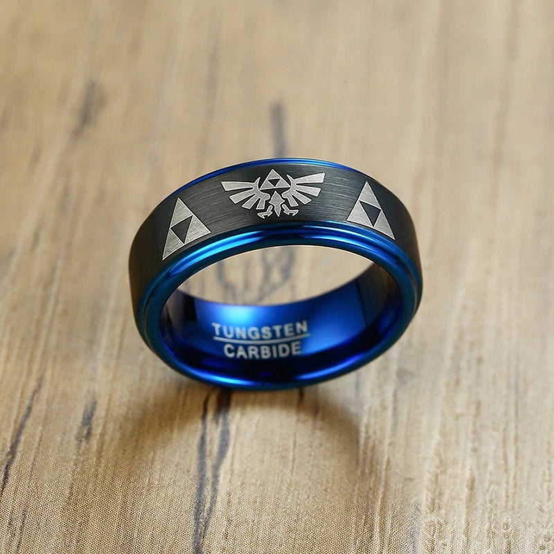 La Légende de Zelda Triforce Ring en tungstène