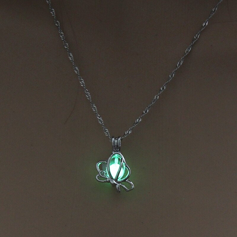 Glowing Butterfly Necklace