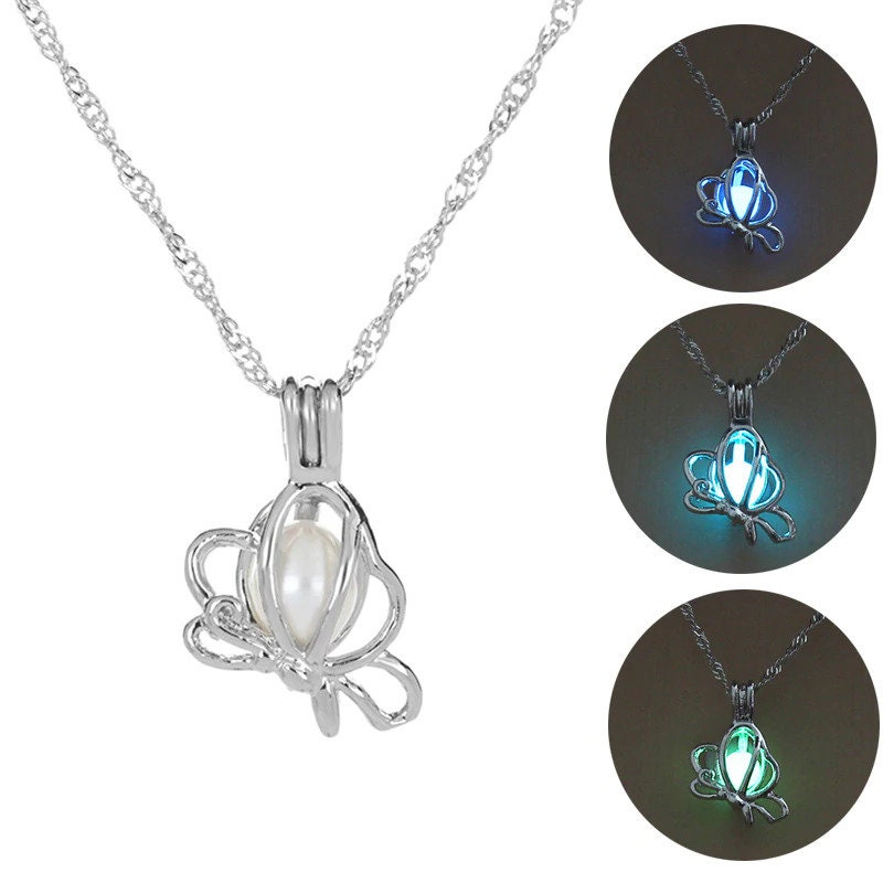 Glowing Butterfly Necklace