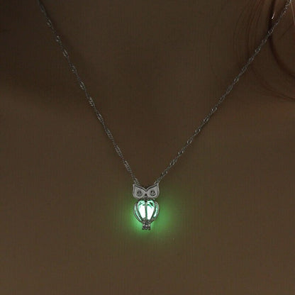 Collier hibou lumineux