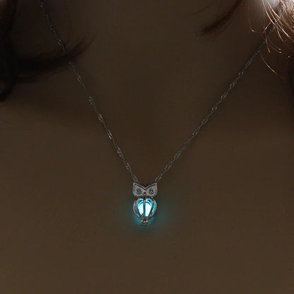 Glowing Owl Necklace