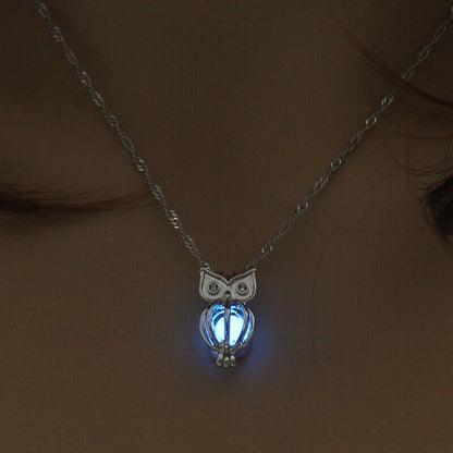 Collier hibou lumineux