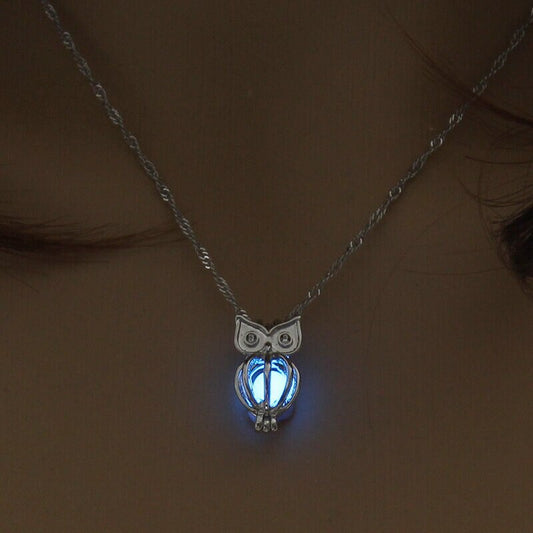 Collier hibou lumineux