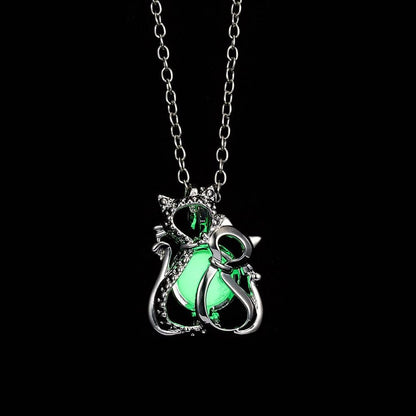 Collier chat brillant