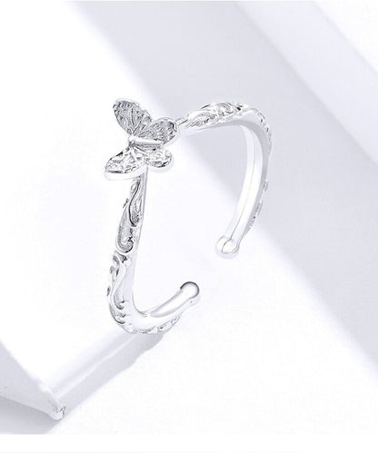 Ornate 925 Sterling Silver Butterfly Ring