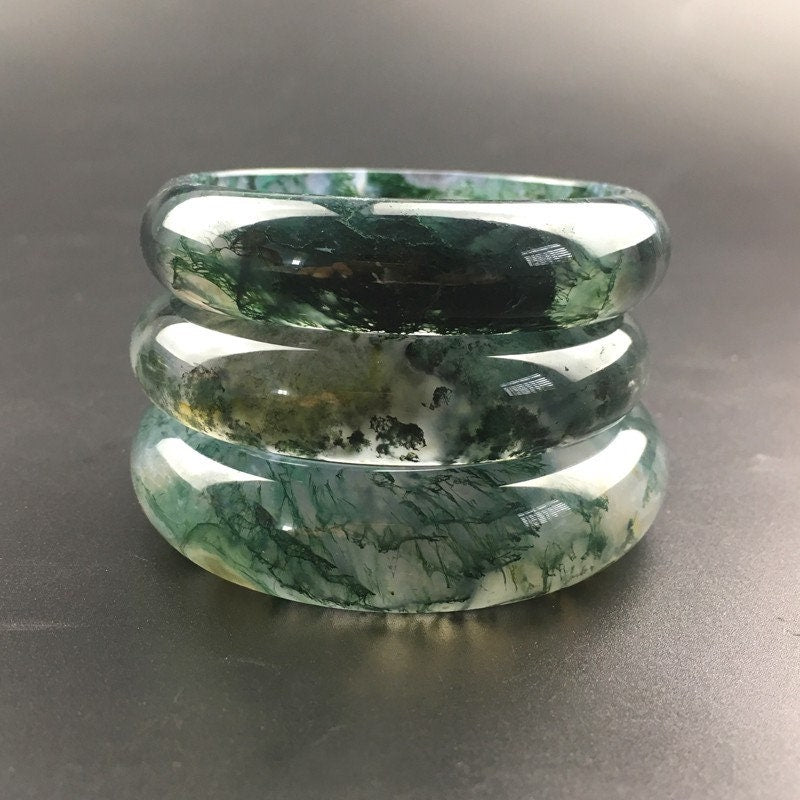 Moss Agate Gemstone Ring